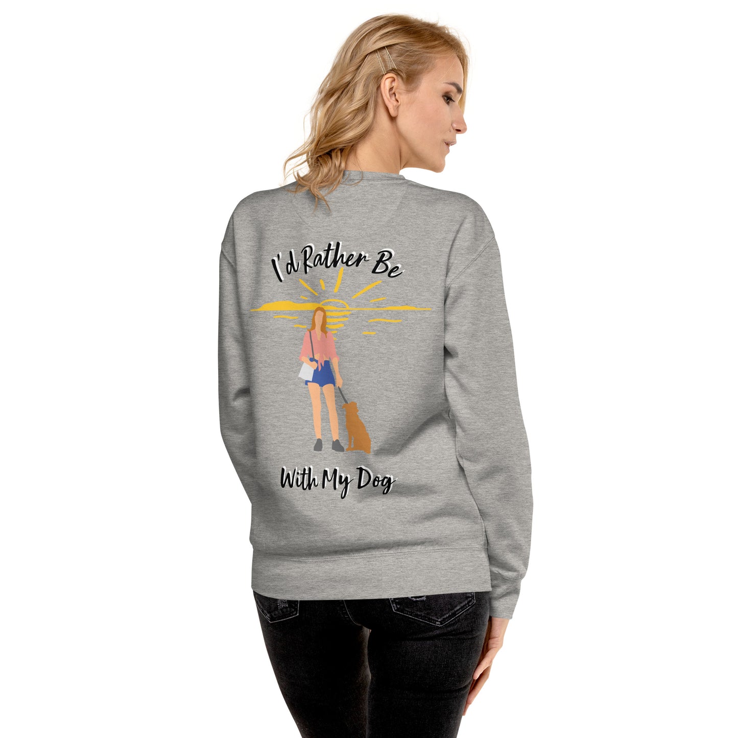 Casual women’s sweatshirt perfect for dog training and walks