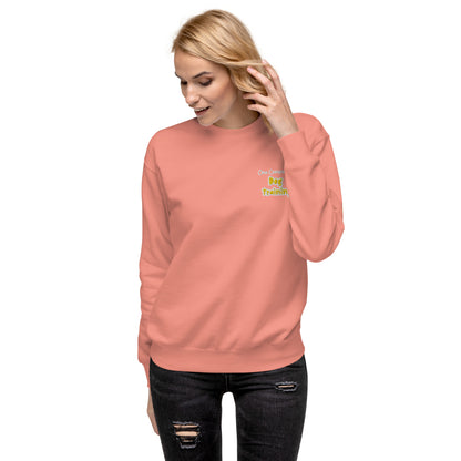 Dog-themed women’s sweatshirt, perfect for trainers and owners